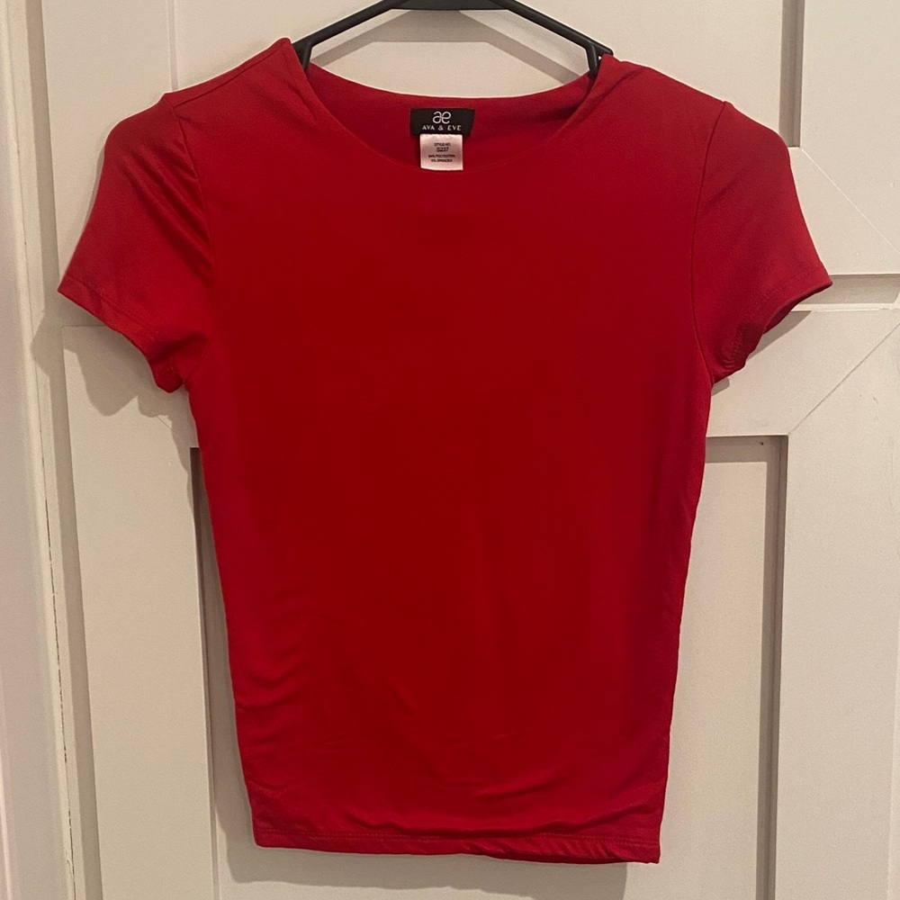 3 for $10
Vibrant Red Short Sleeve Women's Tee